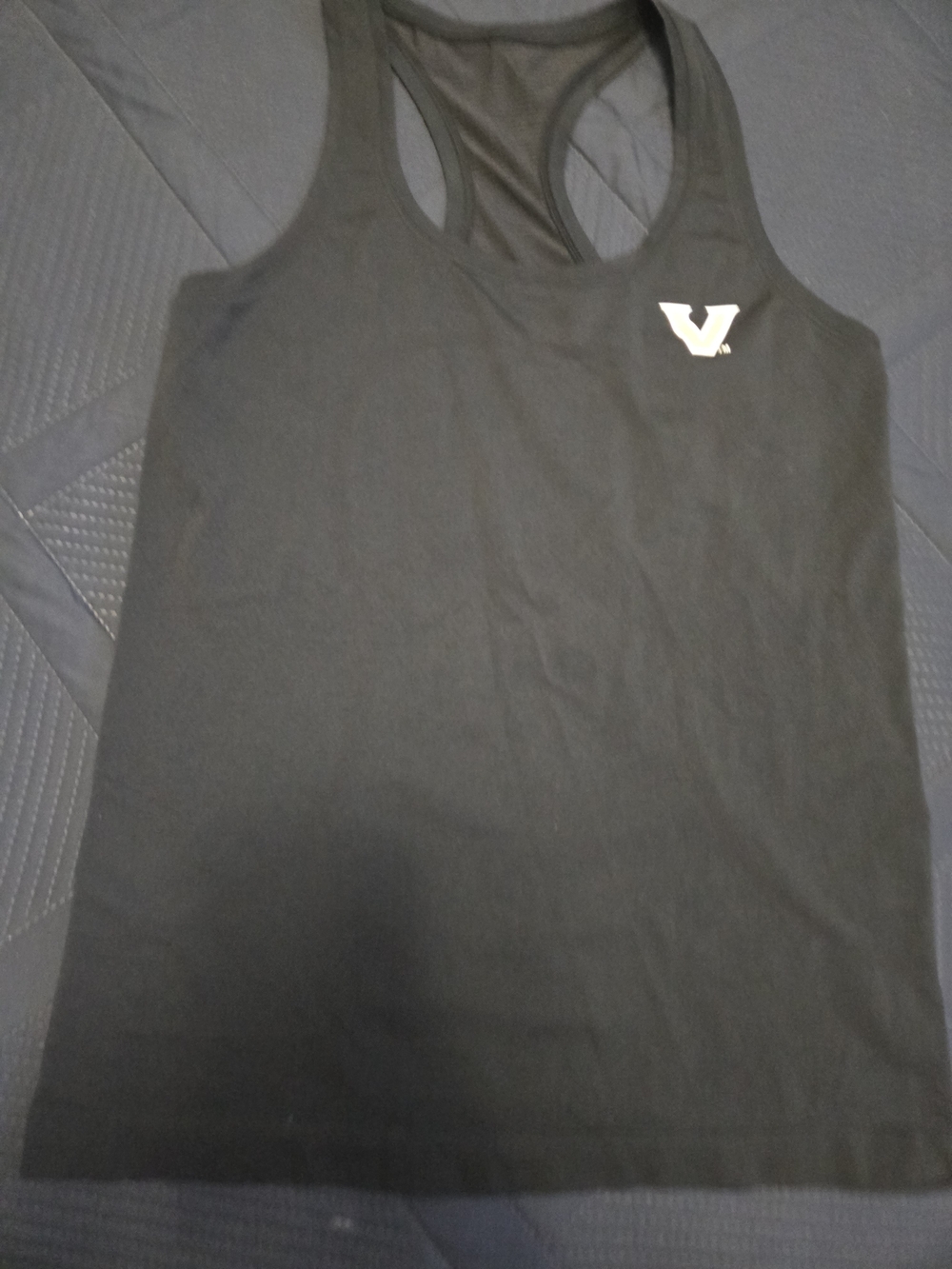 Lululemon Black Racerback Tank Top with Subtle Logo